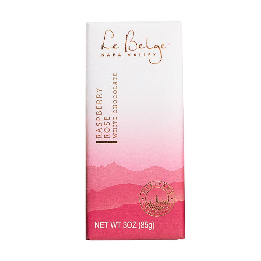 Le Belge Chocolatier, Inc - Vente Barre chocolatée - Tablette de chocolat blanc framboise3