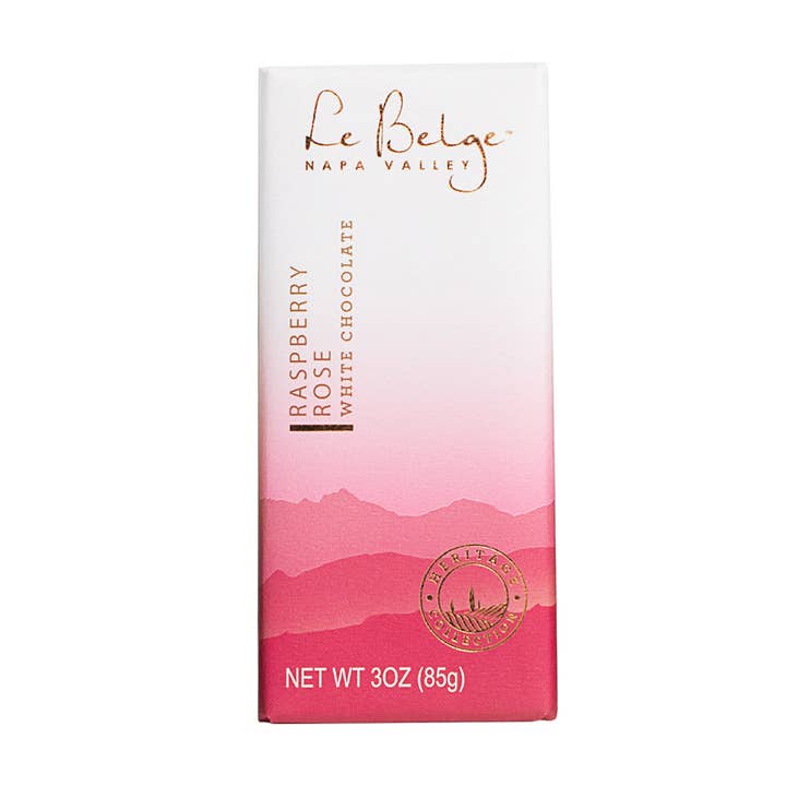 Le Belge Chocolatier, Inc - Vente Barre chocolatée - Tablette de chocolat blanc framboise3