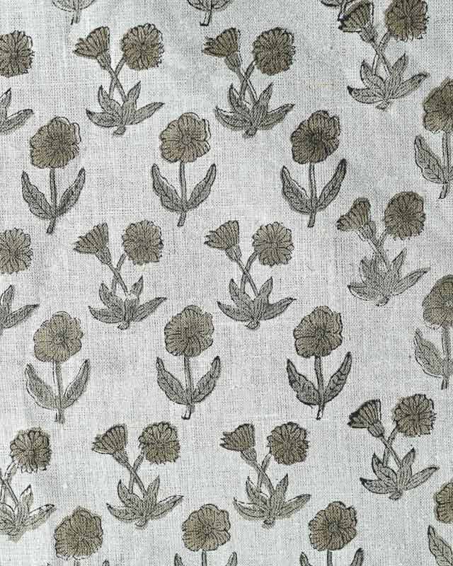 Thread To Form – Rolo de tecido por atacado – Madison Premium Linho Impresso à Mão com Bloco0