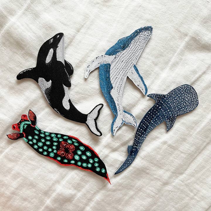 Kelsey Emblow Illustration - Vente Marque-page - Marque-page en cuir Whale Shark6