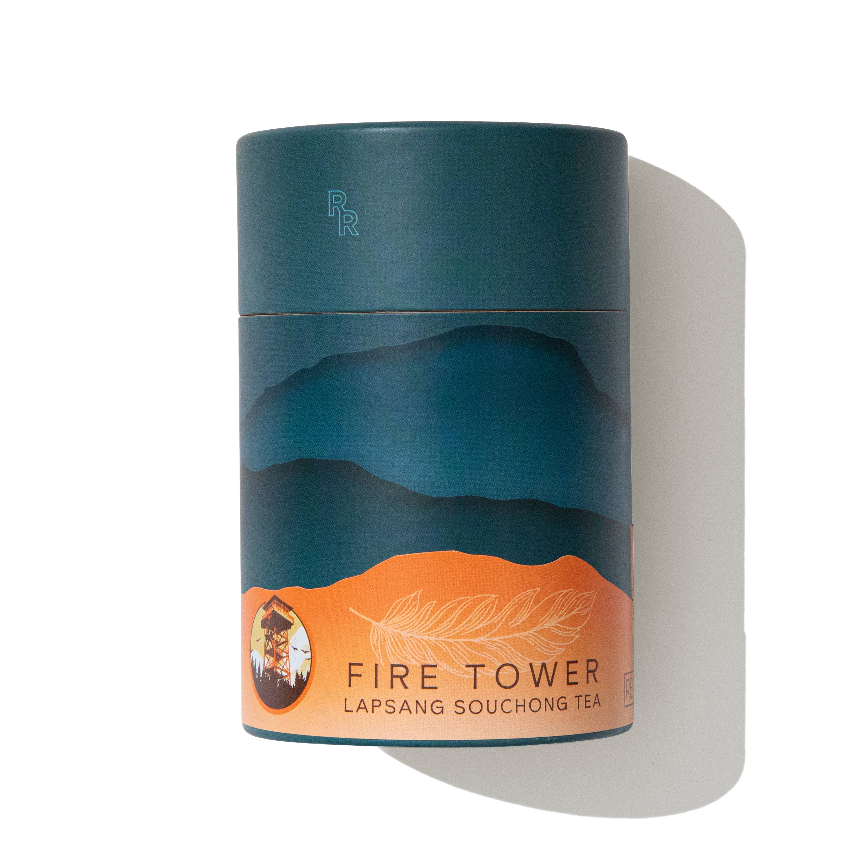 Red Rooster Coffee Roaster - Wholesale Loose Tea - Smoked Black Tea – Fire Tower Lapsang Souchong (4 oz can)