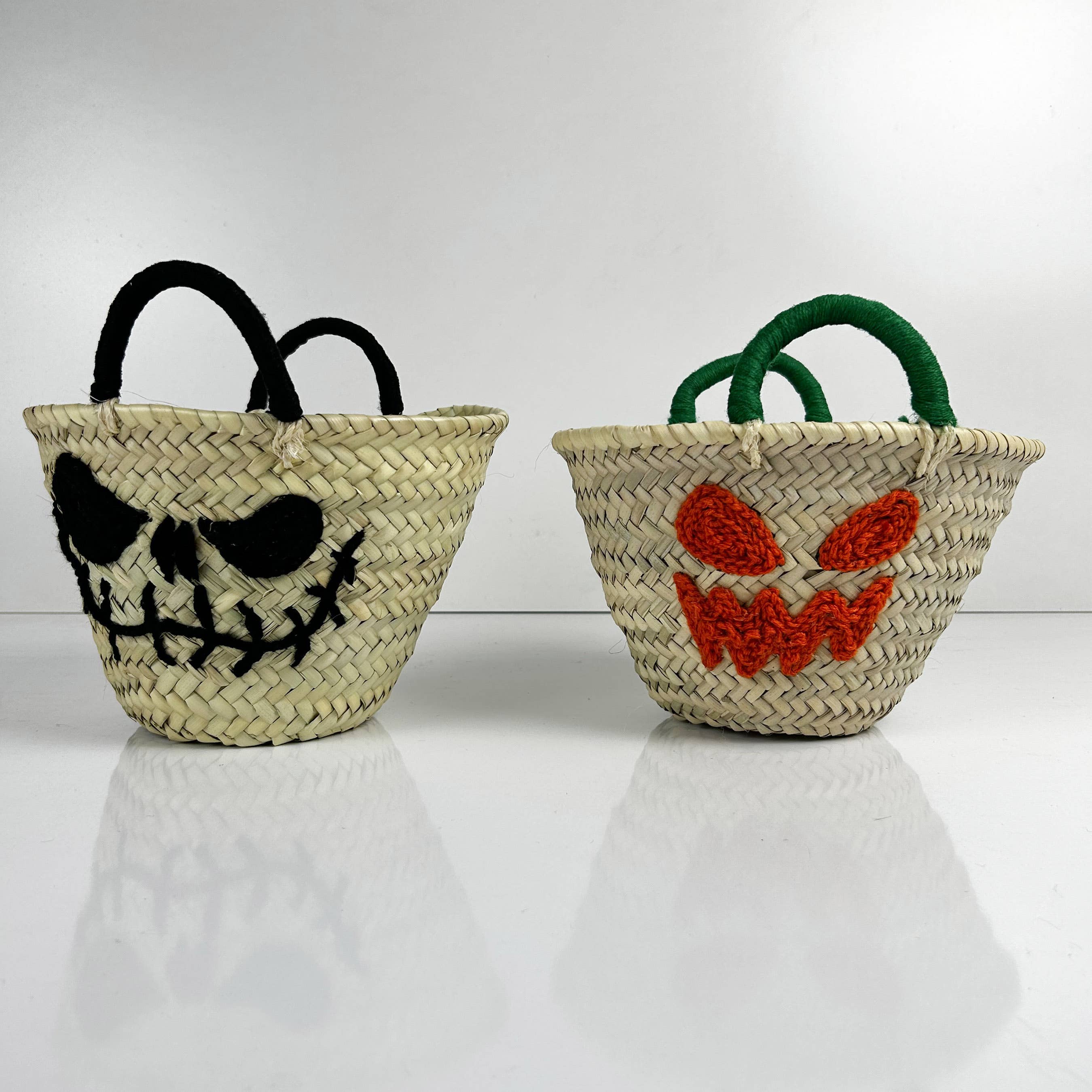 ProHandmadeDesign - Vente Sac de plage - Halloween : sac en paille personnalisé pour une astuce ou une friandise10