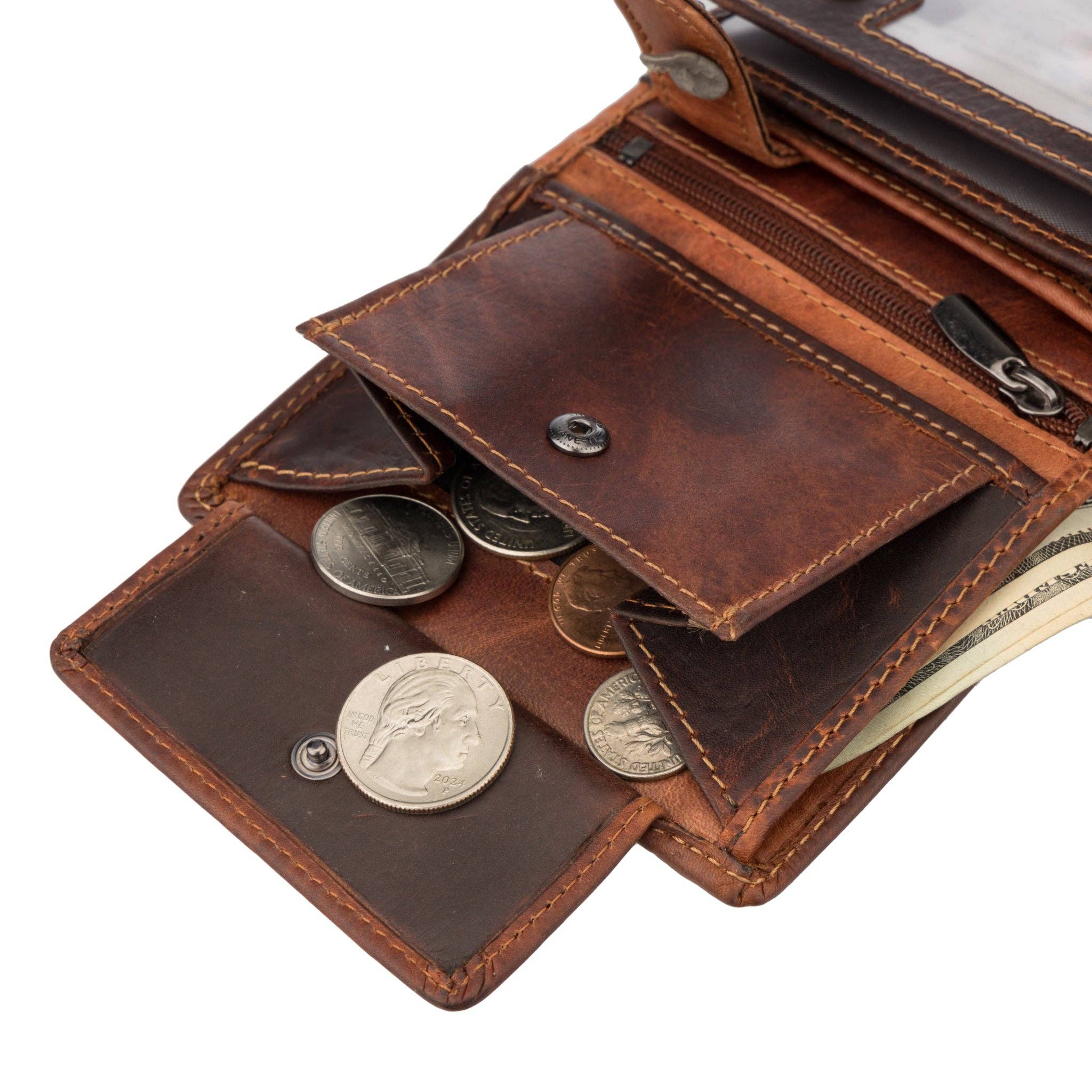 Minori Leather - Wholesale Wallet - Men's - Philip Leather Wallet – Men – Chestnut8