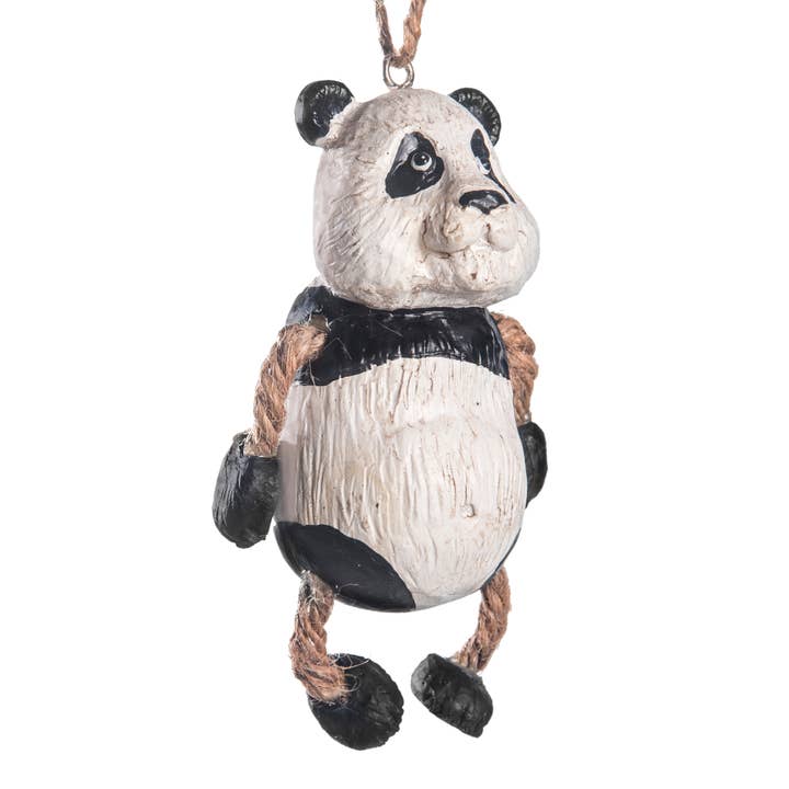 J Devlin Glass Art & Bert Anderson Collection - Wholesale Ornament - Panda Bear Zoo Ornament by Bert Anderson | BAC 124