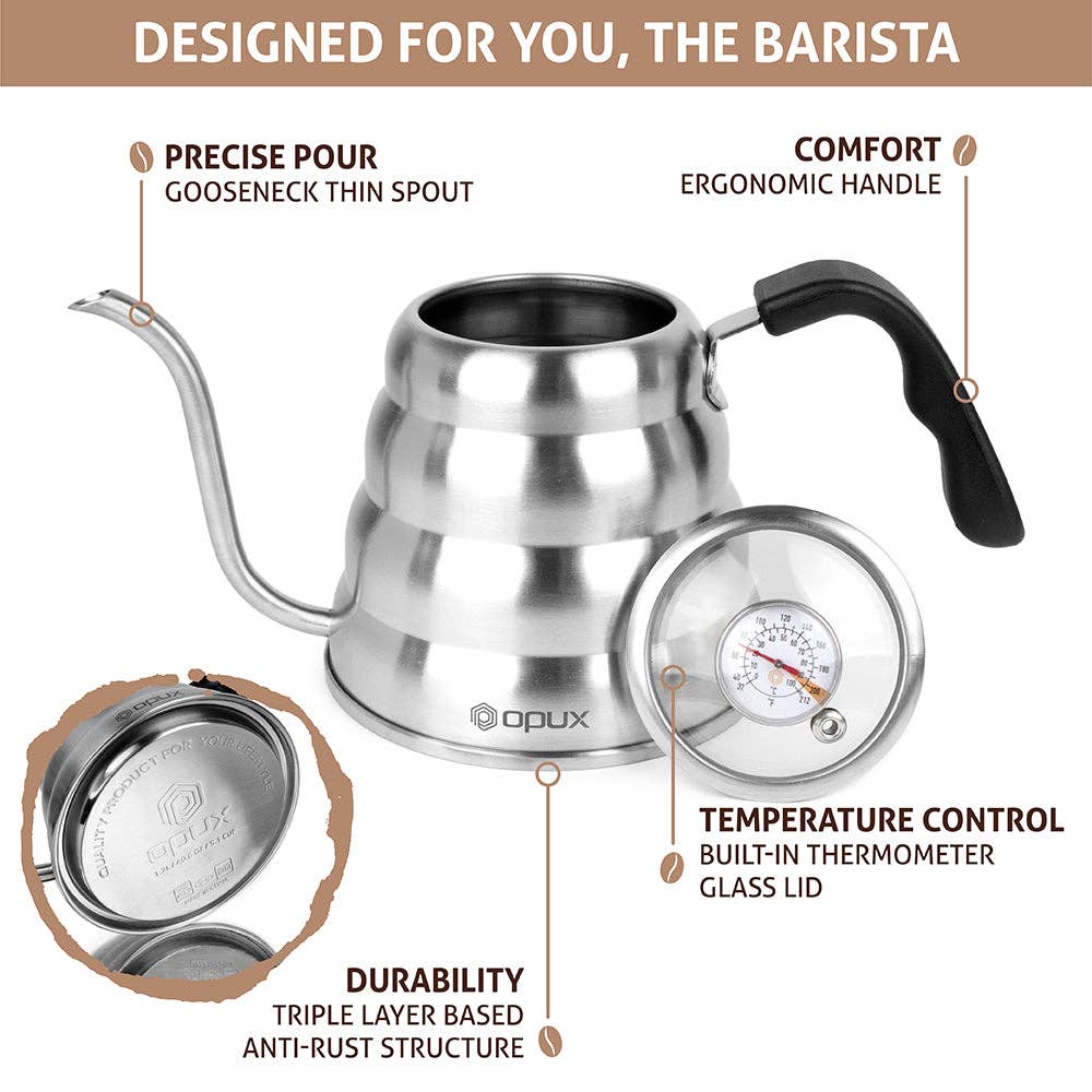 OPUX – wholesale Kettle – Pour Over Gooseneck Kettle with Thermometer 40 oz31