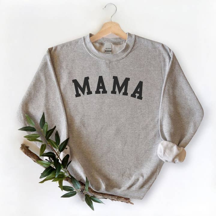 Mama (Arched) Sweatshirt for wholesale by Timeless Tees Shop