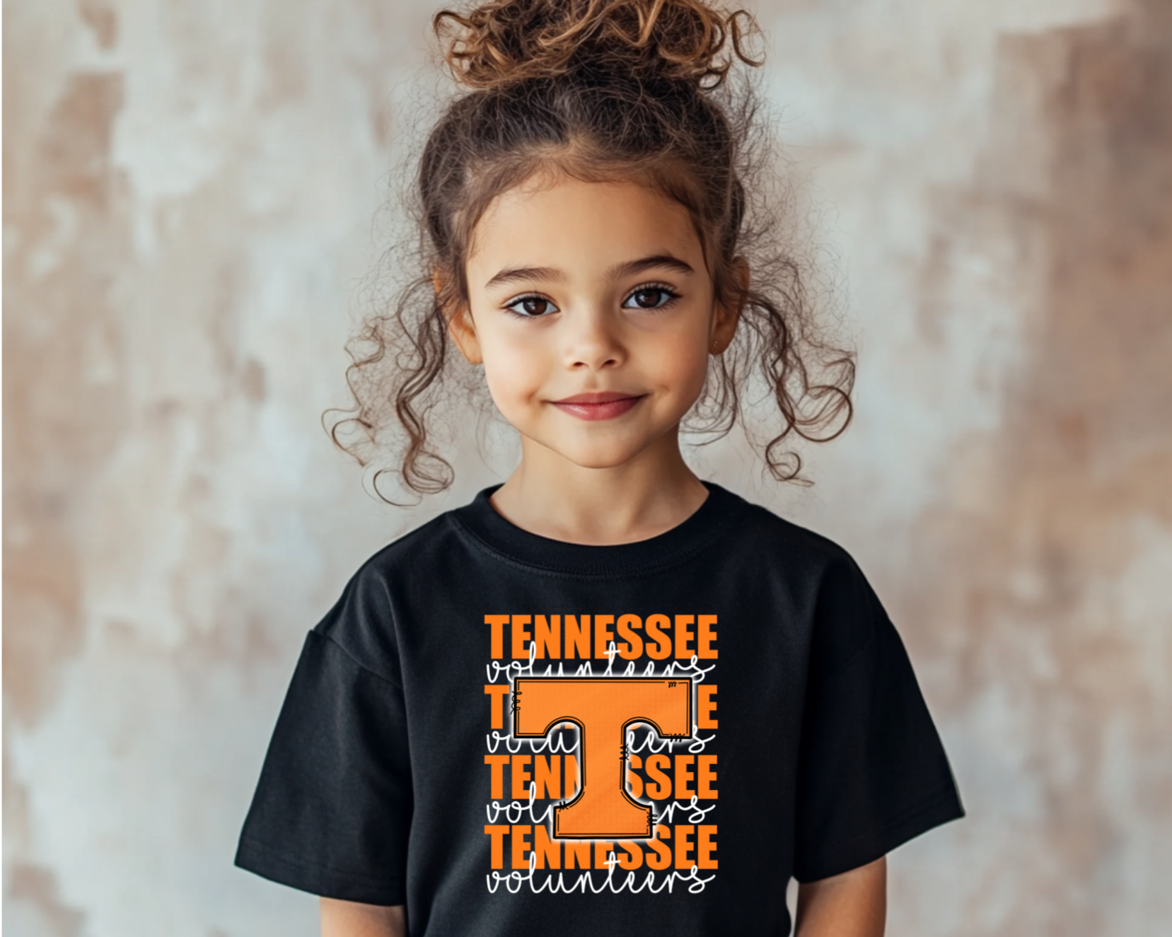 Pressed in Chaos - Wholesale Screen Printed T-Shirt - Kids - Big T Tennessee Volunteers Youth T-Shirt – Game Day Kids Tee1