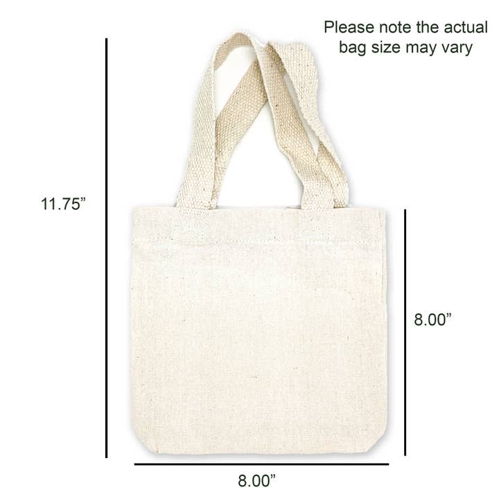 Sockprints - Wholesale Tote Bag - Women's - Mini Canvas Bag- Add Your Own Design