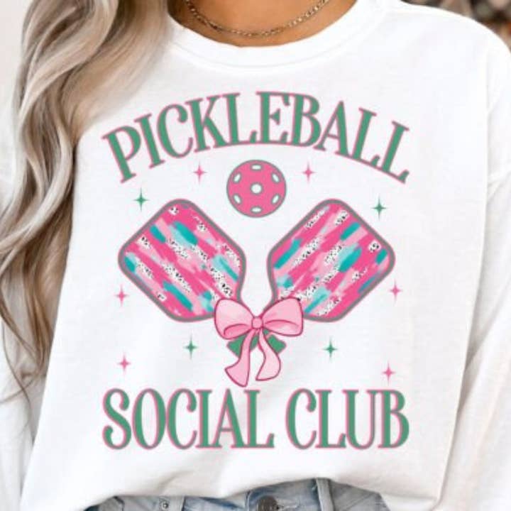 Pickle Ball Social Club Tee for wholesale by Beyoutiful