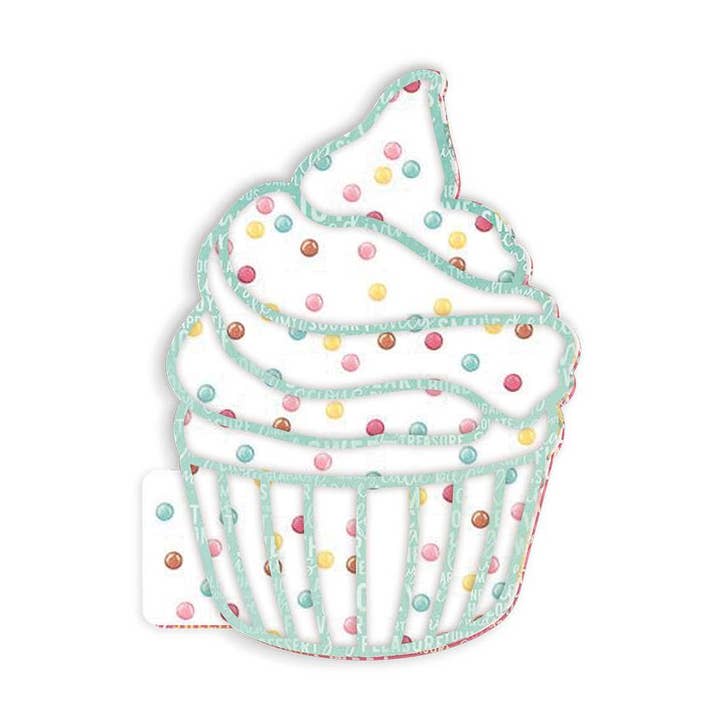 Lätt skivplatta med papper - Cupcake, 6x8", 1set för wholesale av P13