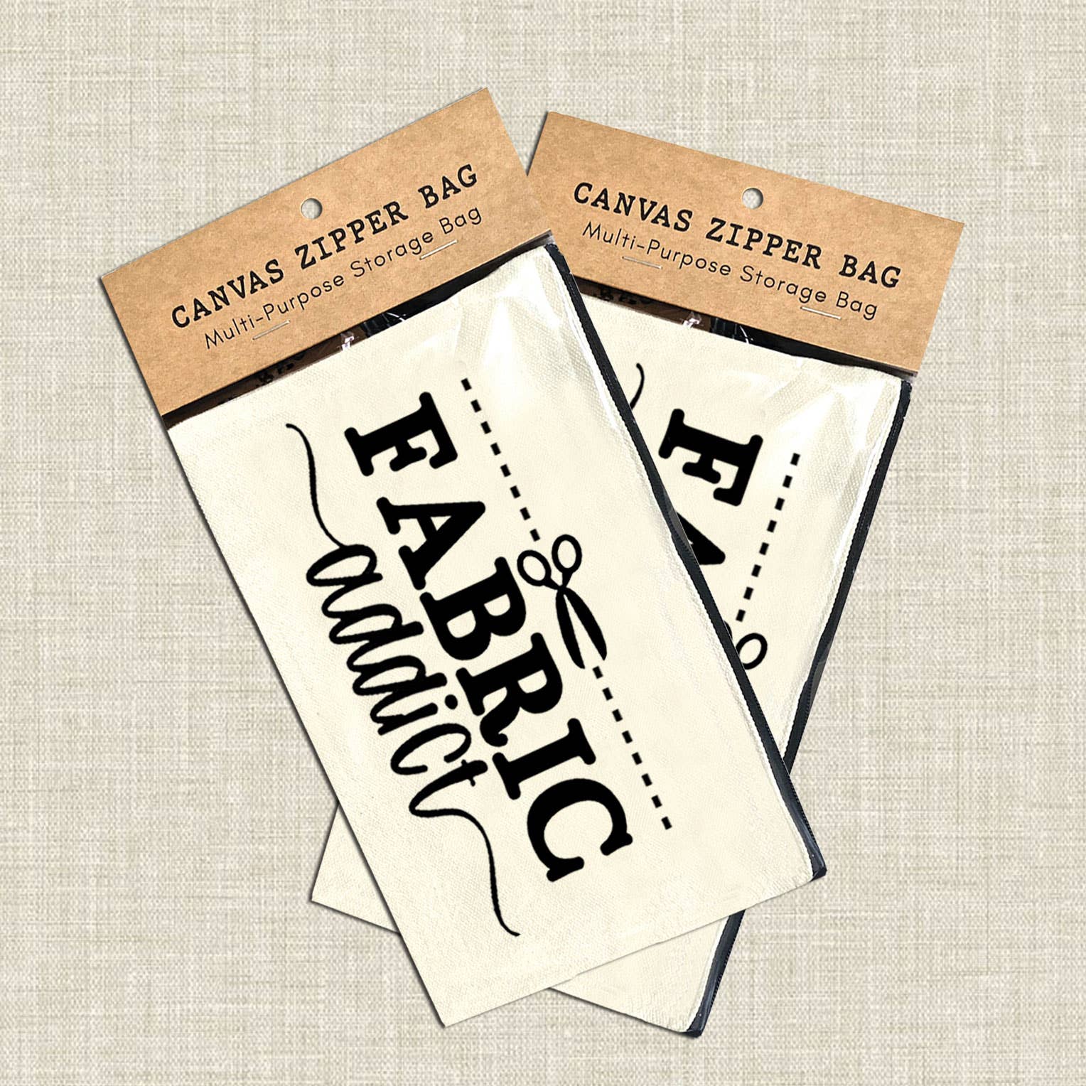 Coastal Creators of Connecticut - Wholesale Pouch - Women's - Fabric Addict Sewing Multi-Use Canvas Storage Pouch Bag1