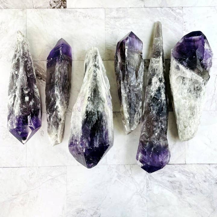 Rock Paradise - Wholesale Spiritual Stone/Crystal - Crystal Elestial Amethyst Large Wand5