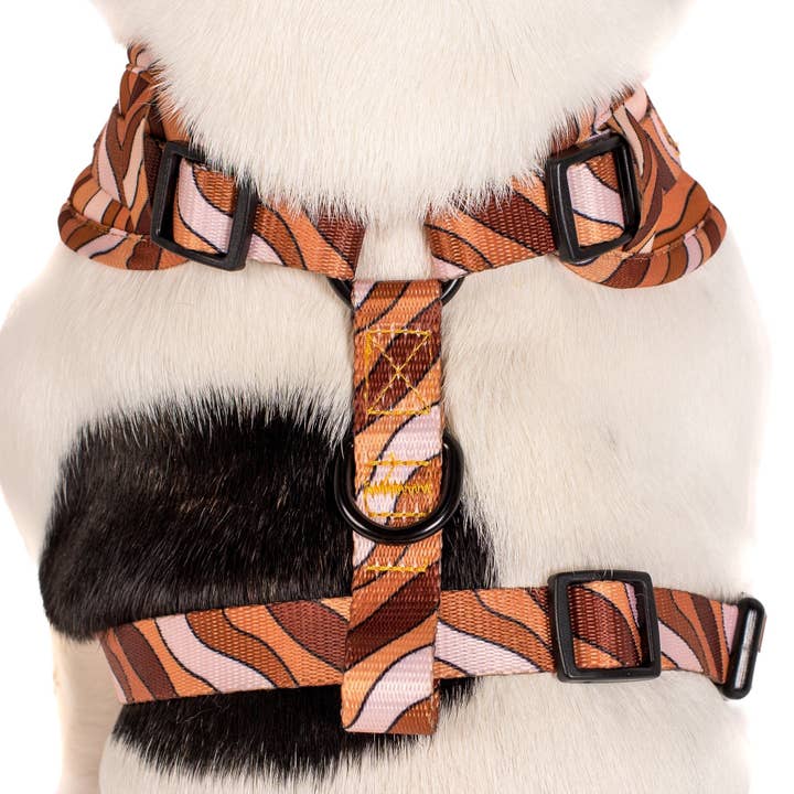 Pablo & Co. Boutique - Wholesale Pet harness – Dog - Espresso Swirls: Dog Adjustable Harness2