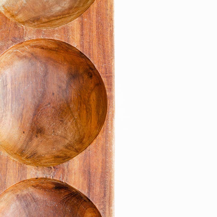 Casa Bella Vida - Wholesale Serving Utensil - Hand Carved Wooden Serving Trio2