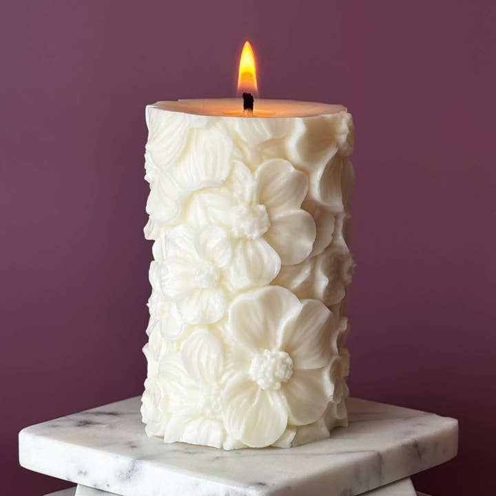 Blumensäulenkerze Heimdekor Geschenk für den Großhandel von OH MY BOX