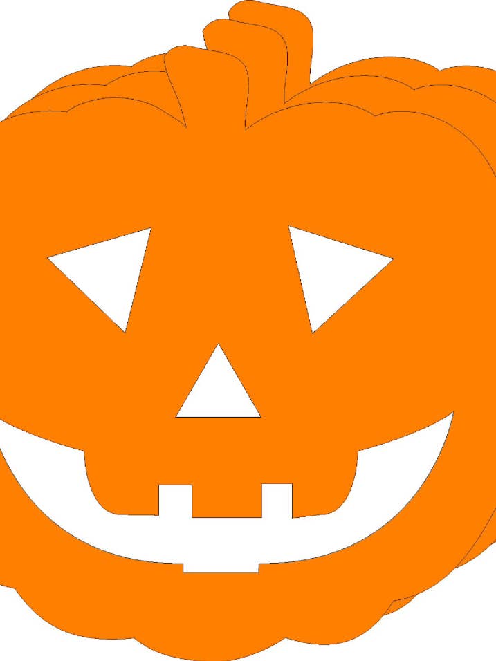 Recortes creativos de colores surtidos Jack-o-lantern- 3» para venta al por mayor de Creative Shapes Etc.