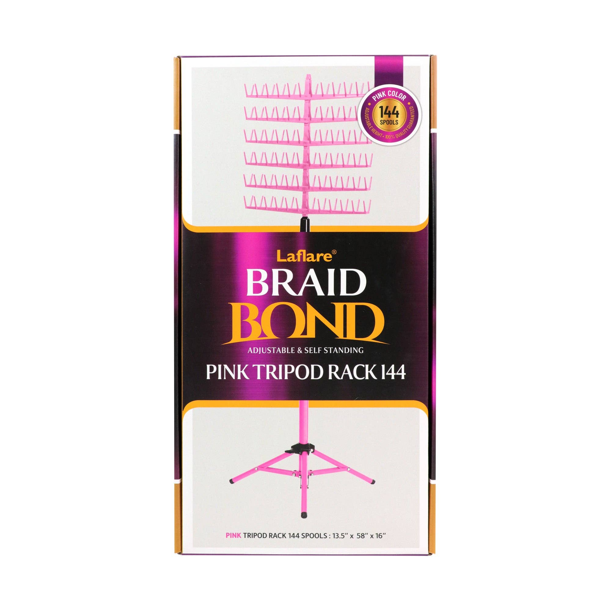 Laflare - Wholesale Jewelry Box/Organizer - BRAID BOND TRIPOD RACK 144 PEGS BRAIDING HAIR STAND2