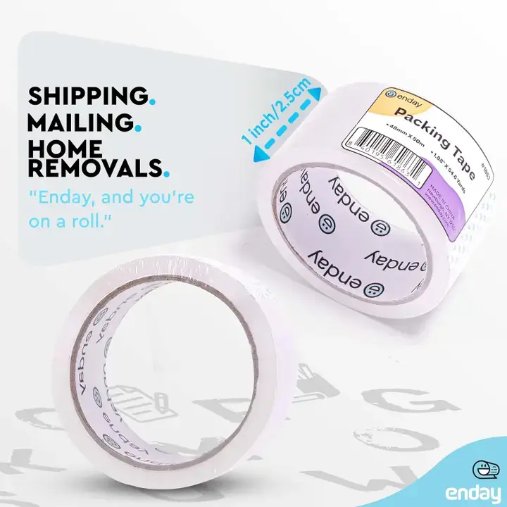 enday - Wholesale Tape - Clear Packing Tape 1.88" X 54.6 Yards2