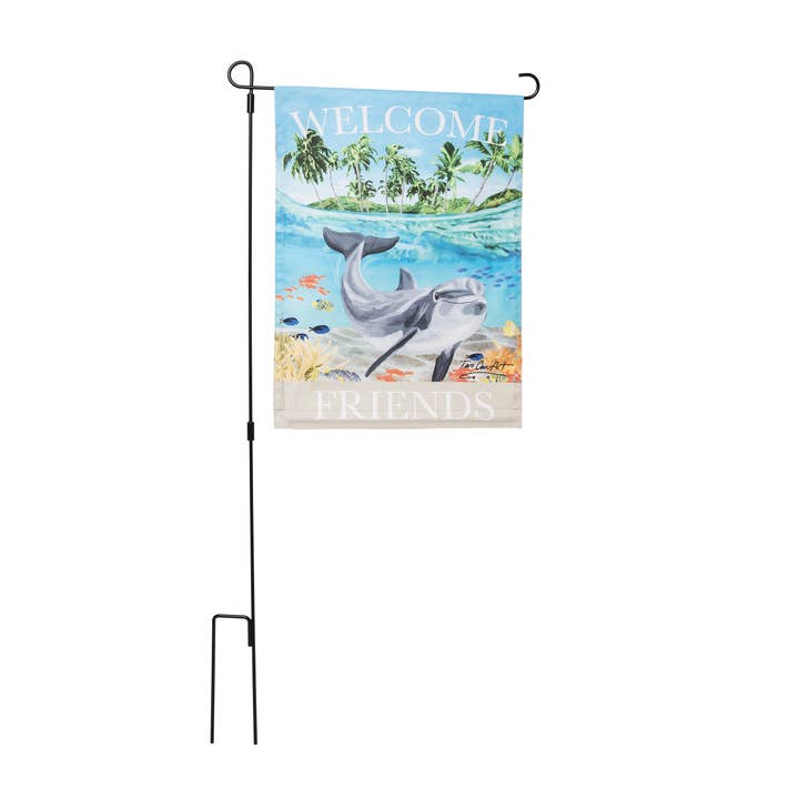 Beachcombers - Wholesale Flag - SALE Welcome Friends Dolphin Flag