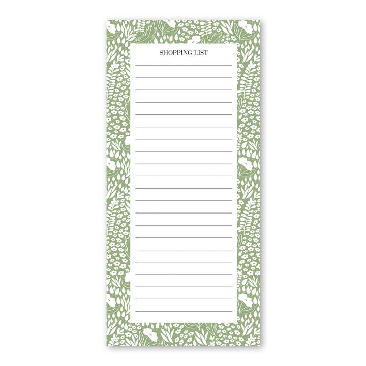 Bloco de Notas - Lista de compras, Sonhos Verdes, DIN longo por atacado de Emadam - Art & Design
