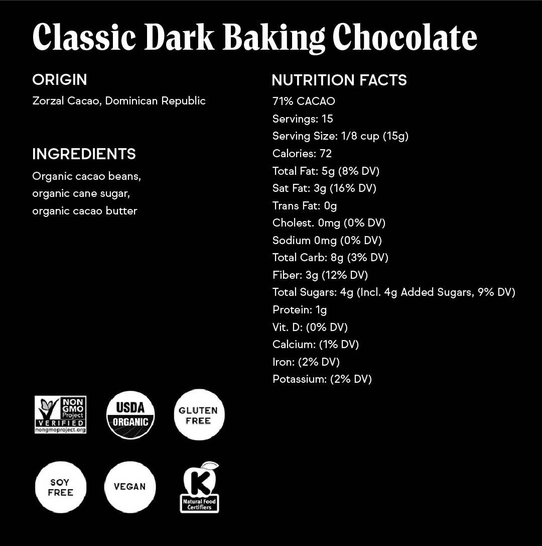 Raaka Chocolate - Wholesale Baking Chocolate - 71% Classic Dark Baking Chocolate7