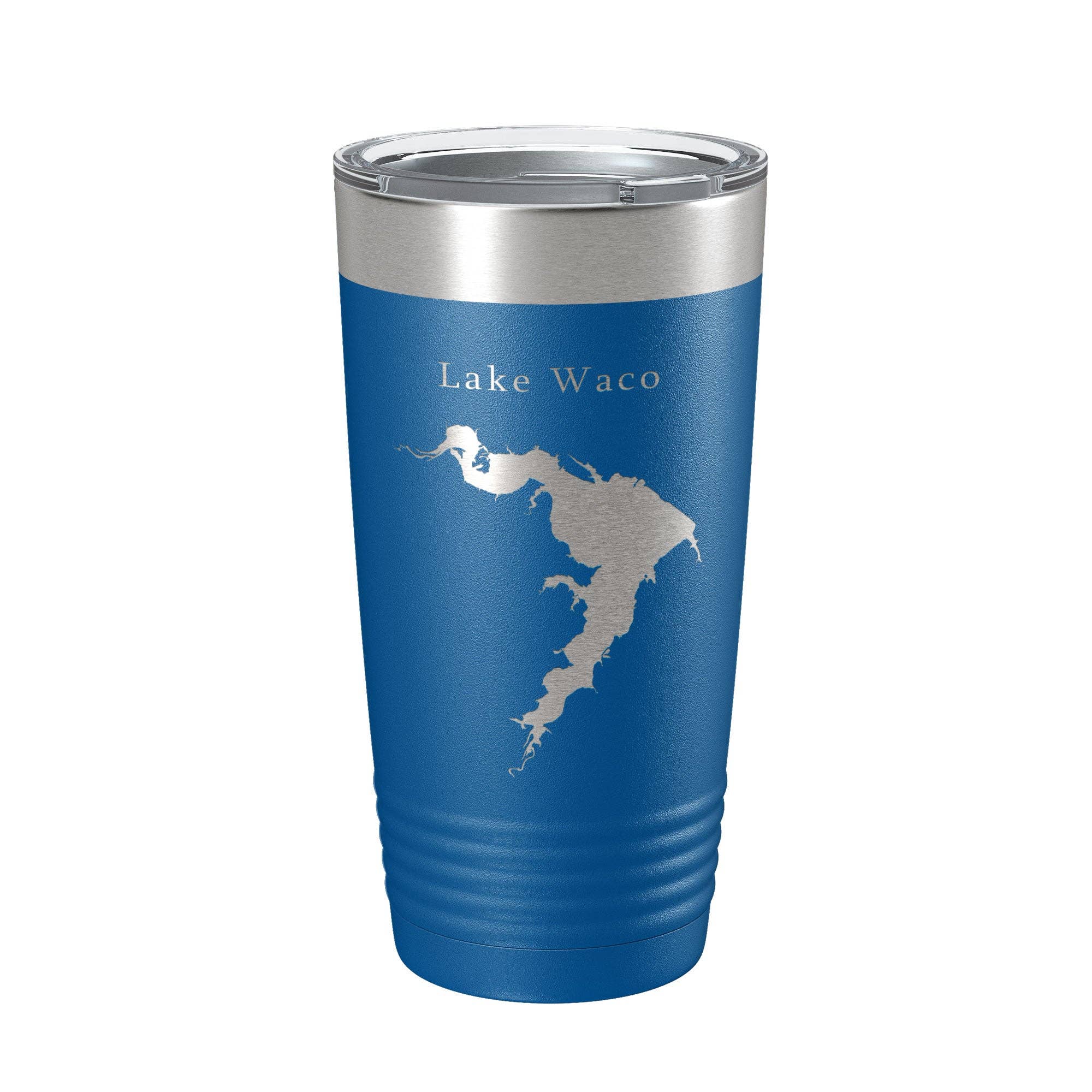 CarveBright - Venta al por mayor Vaso termo - Taza de viaje con forma de mapa de Lake Waco, aislante, grabada con láser, taza de café Texas, 20 onzas11