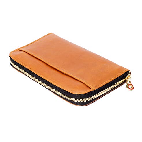 The Artisan and Company - Wholesale Portemonnee - Dames - Accordeonportemonnee van leer met ritssluiting4