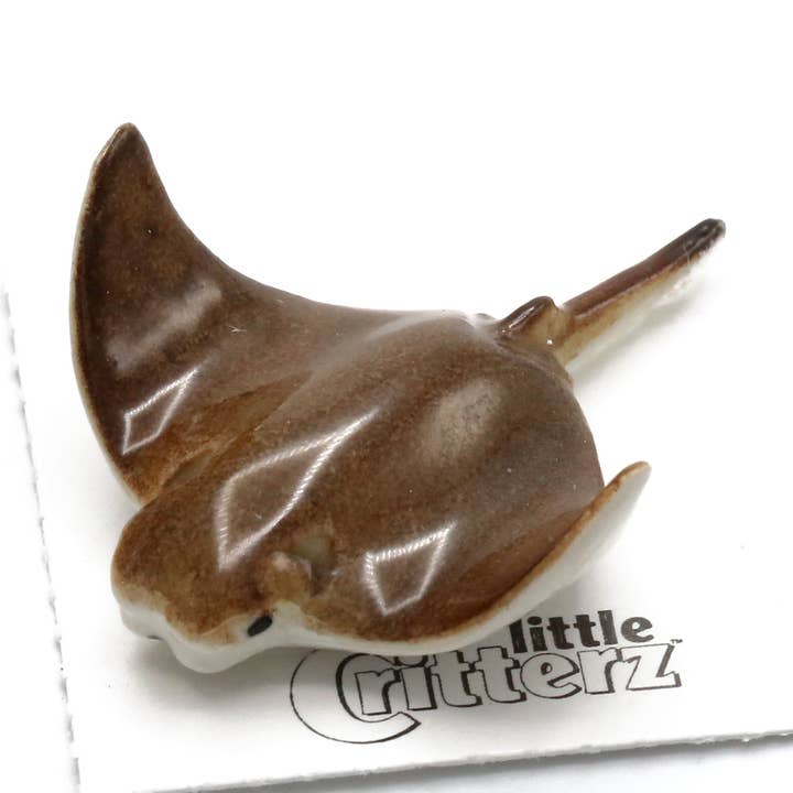 Crunch Cownose Ray Porcelain Decorative Figurine Miniature for wholesale by Little Critterz