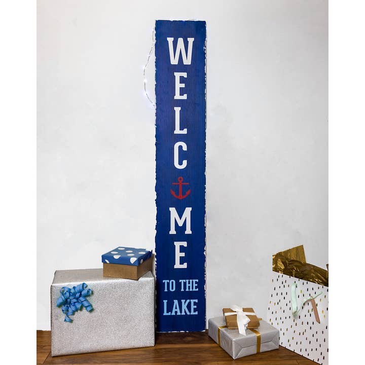 Pavilion - Wholesale Sign - Welcome to the Lake - 48" Wooden Sign2