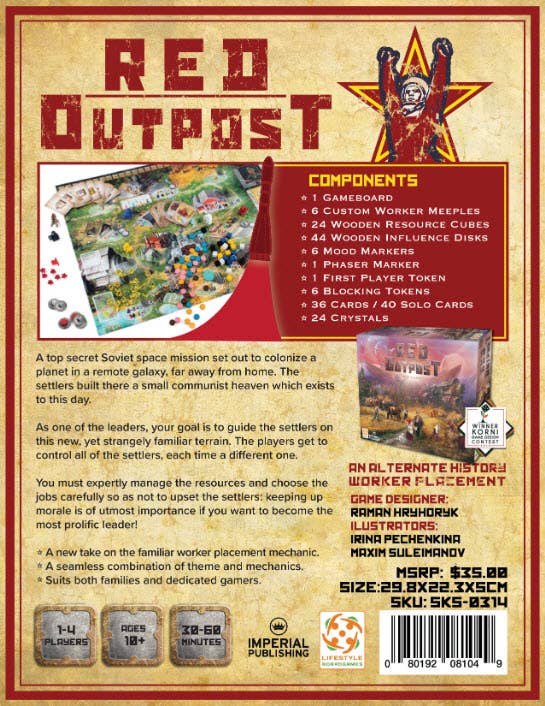 Mayday Games - Vente Jeux de société - Red Outpost : jeu à 2 à 4 joueurs (coffret)1