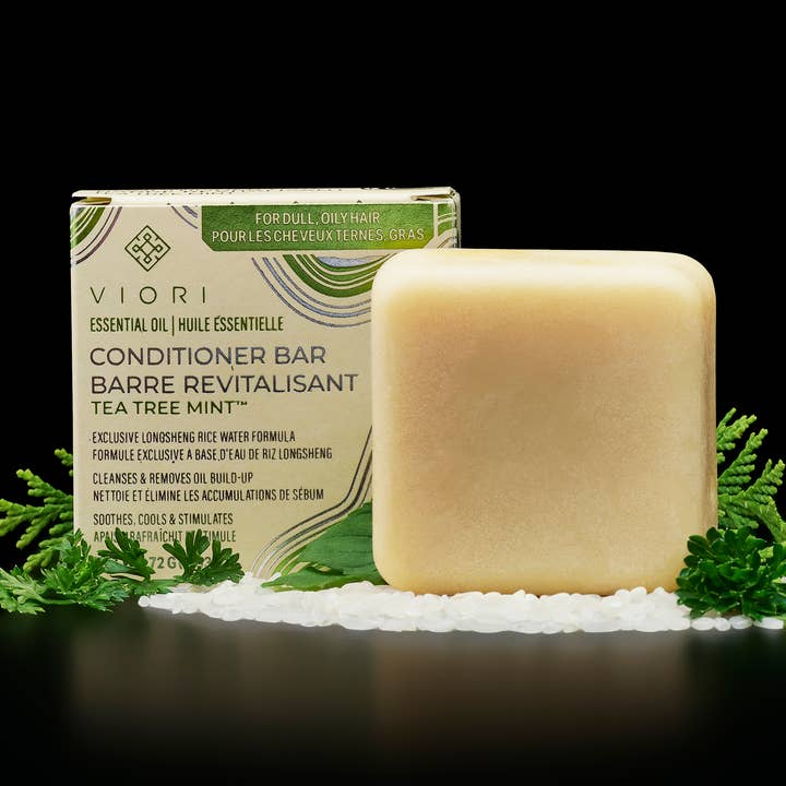 Rice Water Conditioner Bar | Tea Tree Mint EO | All Hair for wholesale by Viori Beauty