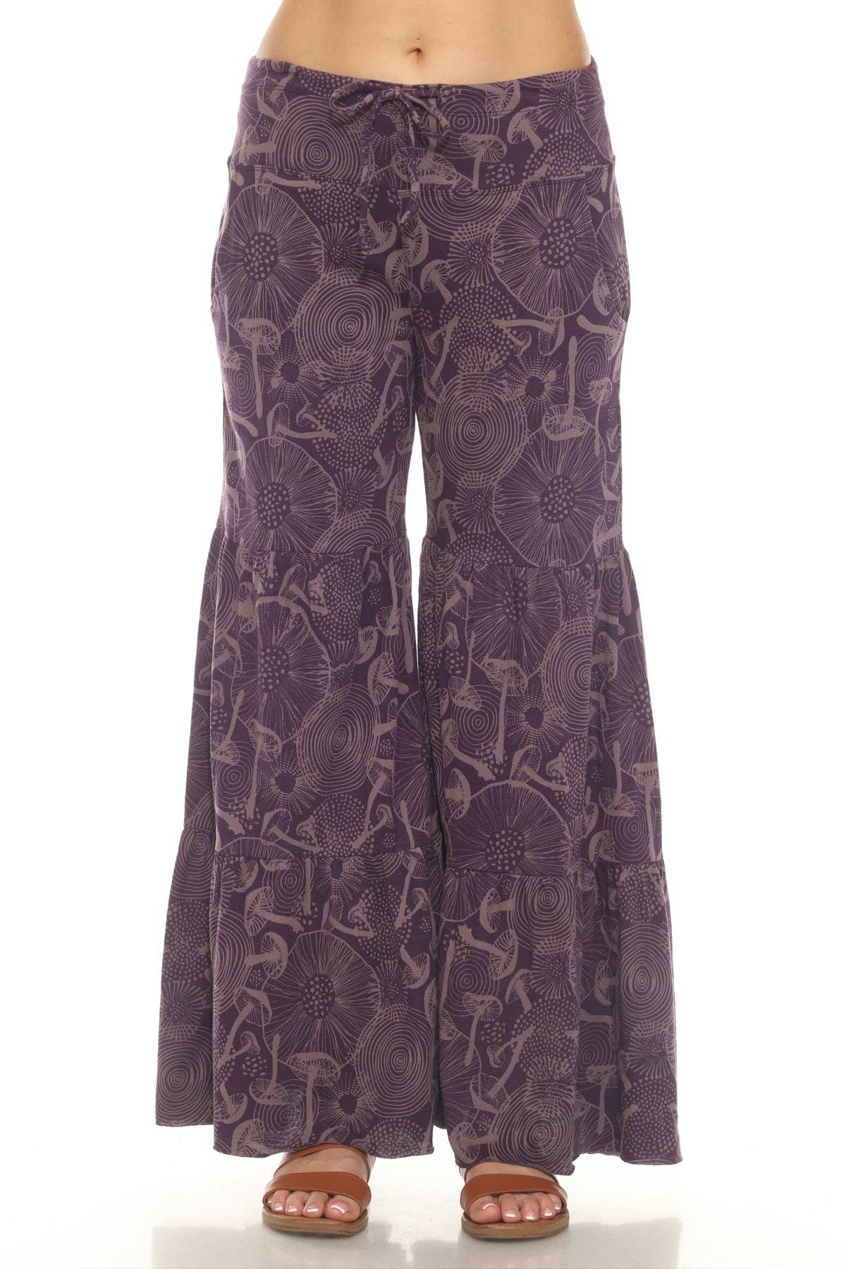 Lakhays Collection Inc. - Wholesale Pants - Women's - Mushroom Tiered Jersey Pants11