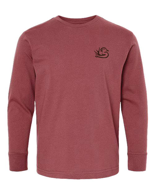 Southern Down Outfitters - Venta al por mayor Camiseta serigrafiada - Niños - Camiseta de Manga Larga Juvenil Patos de Santa5