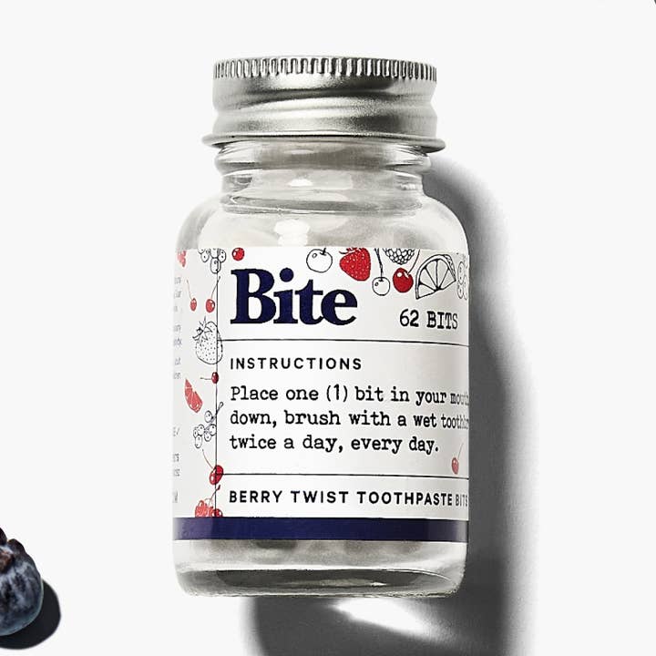 BITE - Wholesale Toothpaste - Toothpaste Bits Fluoride-Free - 1oz - Berry Twist0