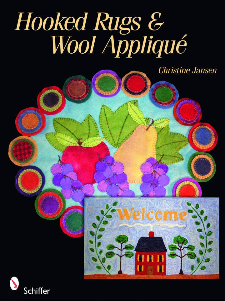 Hooked Rugs & Wool Applique for wholesale by Schiffer Publishing