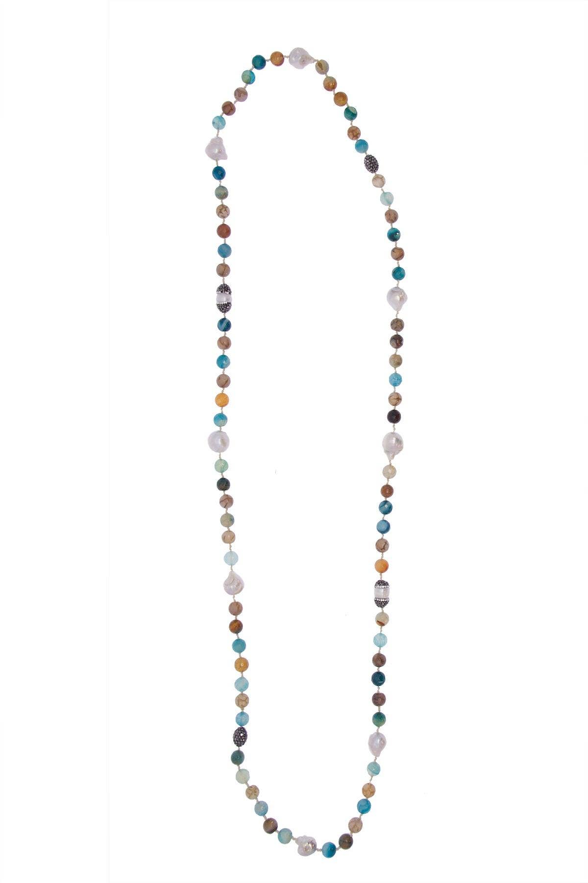 SAACHI - Wholesale Beaded/Pearl Necklace - Tahitian Long Beaded Pearl Necklace4