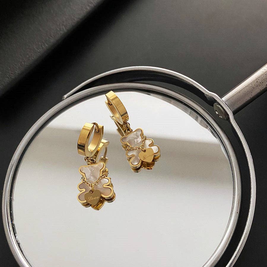 Gooddiy – Conjunto de joias por atacado – 1 Par de Brincos de Aço Pendentes por Atacado