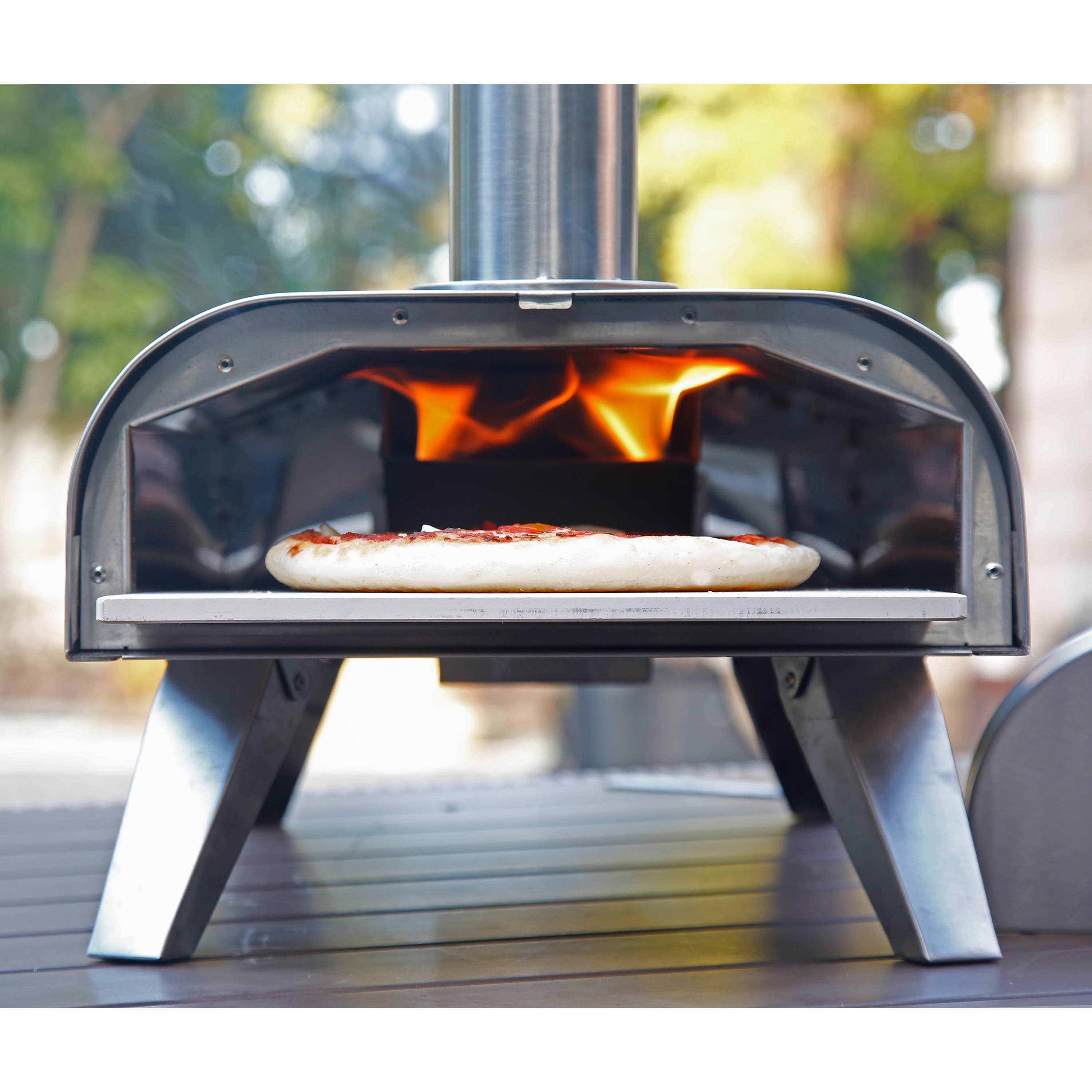 SHINERICH - Wholesale Outdoor Grill Tools - 12" Pellet Pizza Oven Stainless Steel15