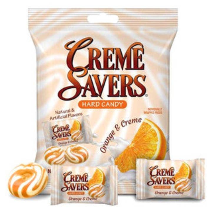 I Got Your Candy - Wholesale Hard Candy - Creme Savers Orange Creme Bag 6.25oz - 12ct