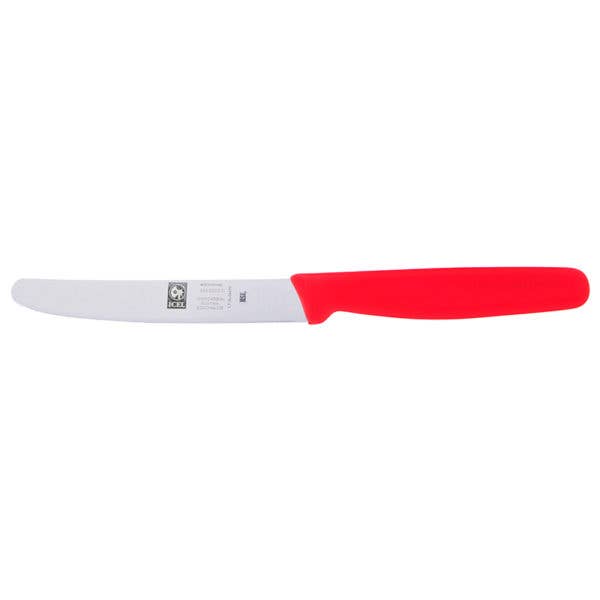 ICEL USA - Wholesale Kitchen/Utility Knife - 4.25" (110mm) safer rounded tip, straight edge paring knife5