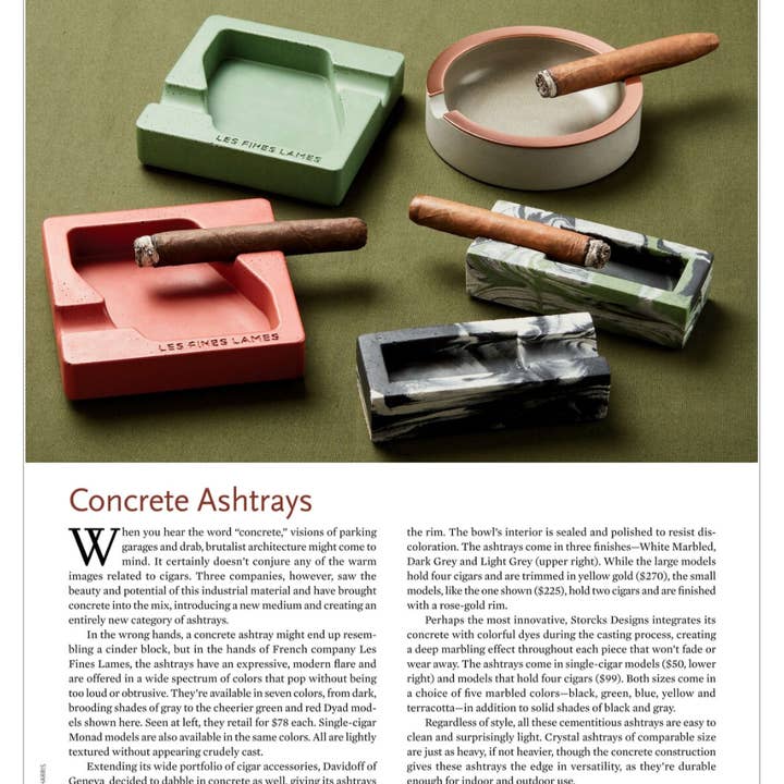 Storcks Designs - Wholesale Ashtray - Concrete Cigar Ashtray Stand Holder Rest - Handmade8