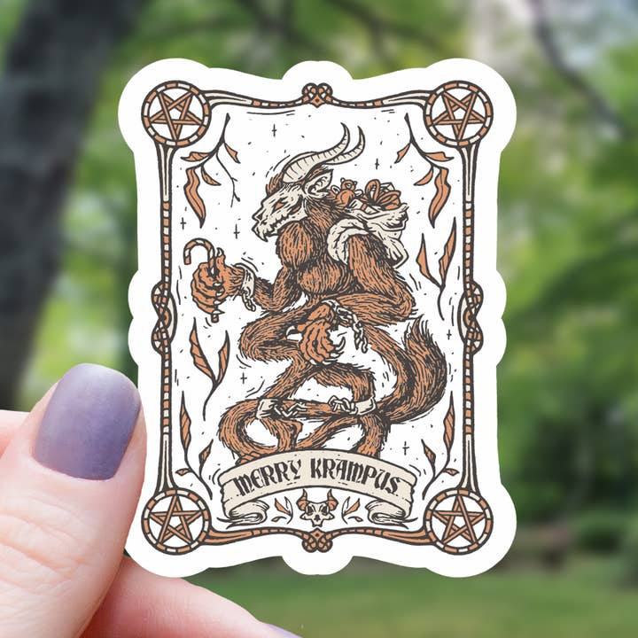 Krampus Monster Inspired Sticker - 3" for wholesale by Mimic Gaming Co