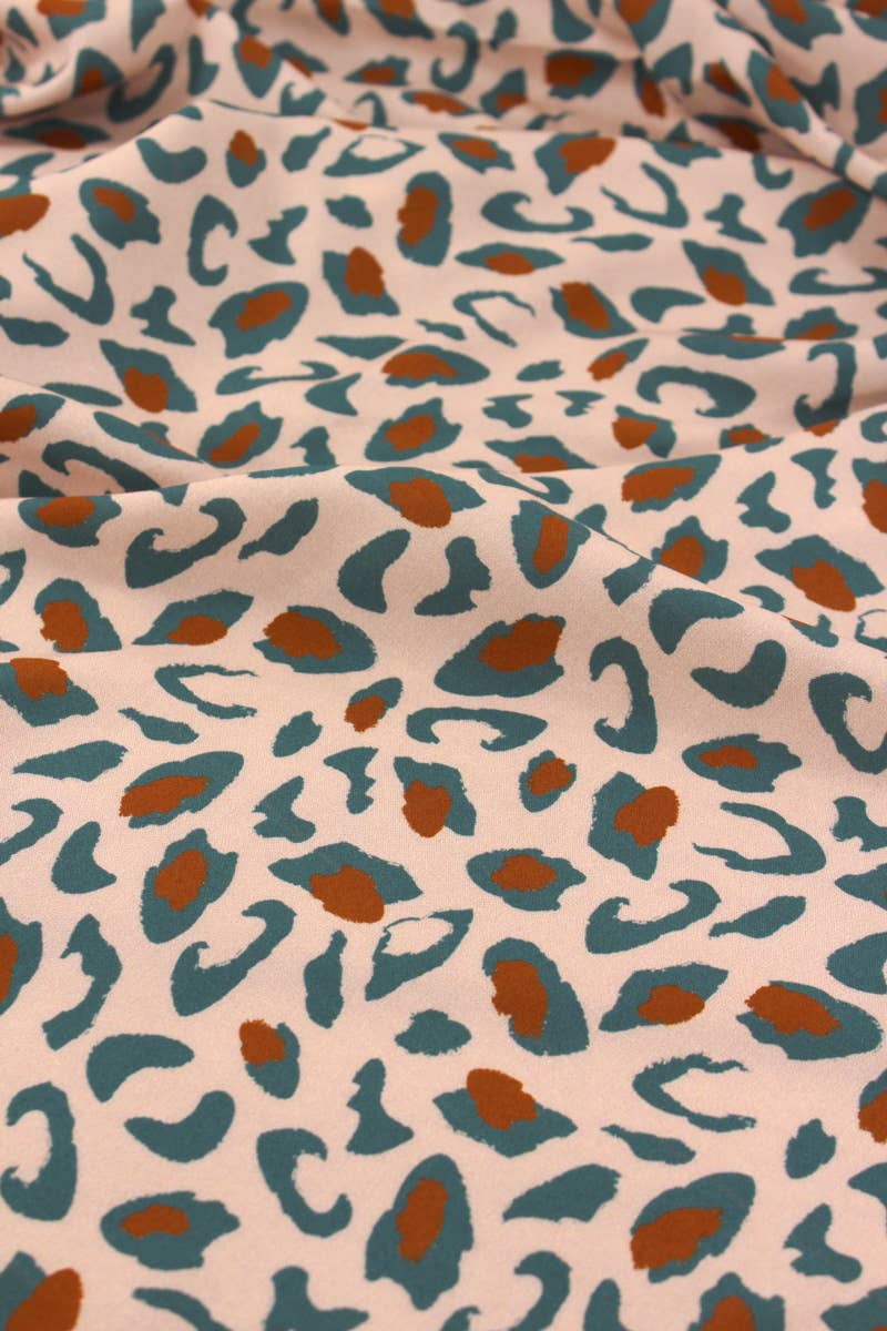 Eglantine et Zoé - Wholesale Fabric - Eucalyptus Green Bagheera Viscose Fabric1