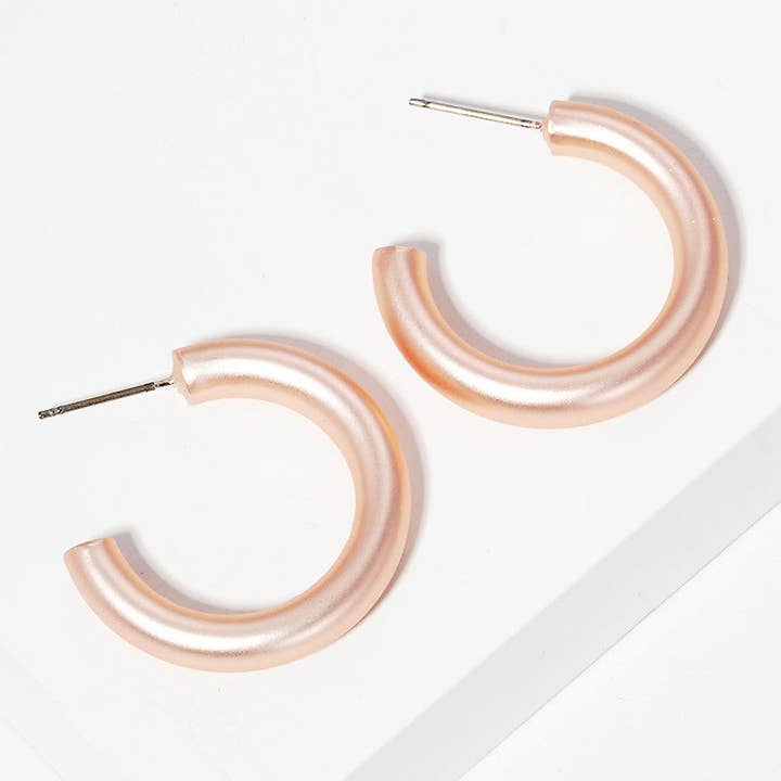 Wild Honey - Wholesale Hoop Earrings - 20mm Bold Brass Hollow Hoop Earrings5