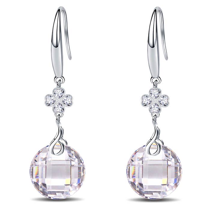 Ohrhänger aus 925er-Silber, 5A, mit Schildkrötenmuschelstruktur, CZ für den Großhandel von Sephla