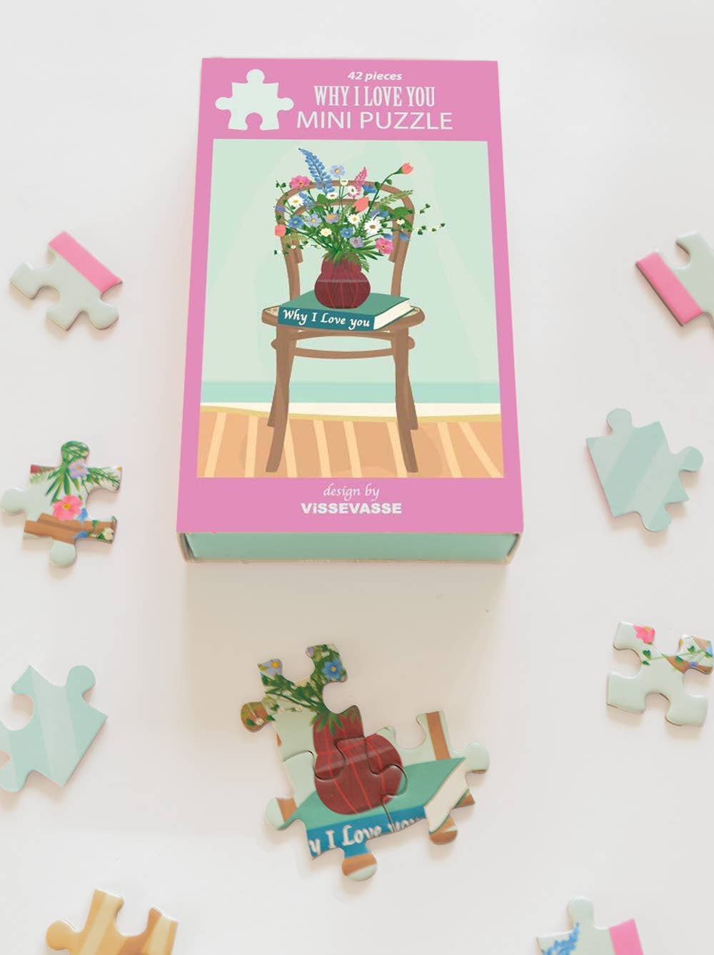 ViSSEVASSE - Wholesale Puzzle - Adult - HVORFOR JEG ELSKER DIG - mini puslespil1