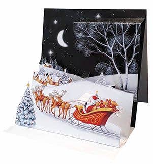 Multi Técnica de Papelería SA - Wholesale Christmas Card - 2520-20771 - 3D Christmas Cards Sleigh