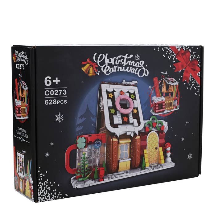 WIDDOP and Co. - Wholesale Learning Cards - Kids & Baby - Toy Shop Gingerbread House Brick Building Set Age 6+5