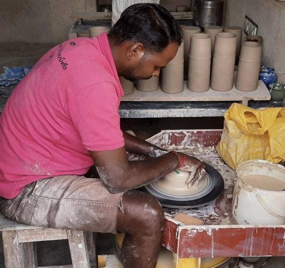 Sobremesa - Wholesale Coffee Mug - Small Speckled Off White Ceramic Coffee Mug1
