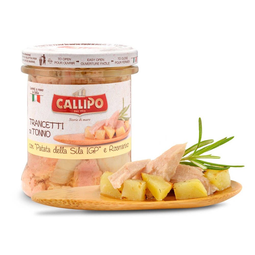 Calabria da Gustare - Wholesale Tinned Fish - Callipo Trancetti of Tuna with Potato della Sila IGP (g.170)0
